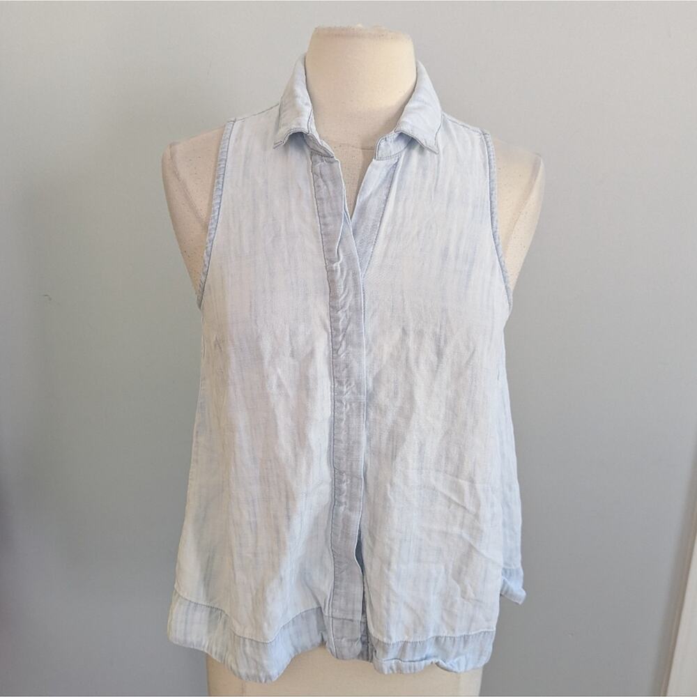 Women's Bella Dahl Light Chambray Tank Small Sleeveless
